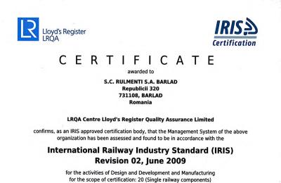 URB IRIS_ENG_RULMENTI SA BARLAD