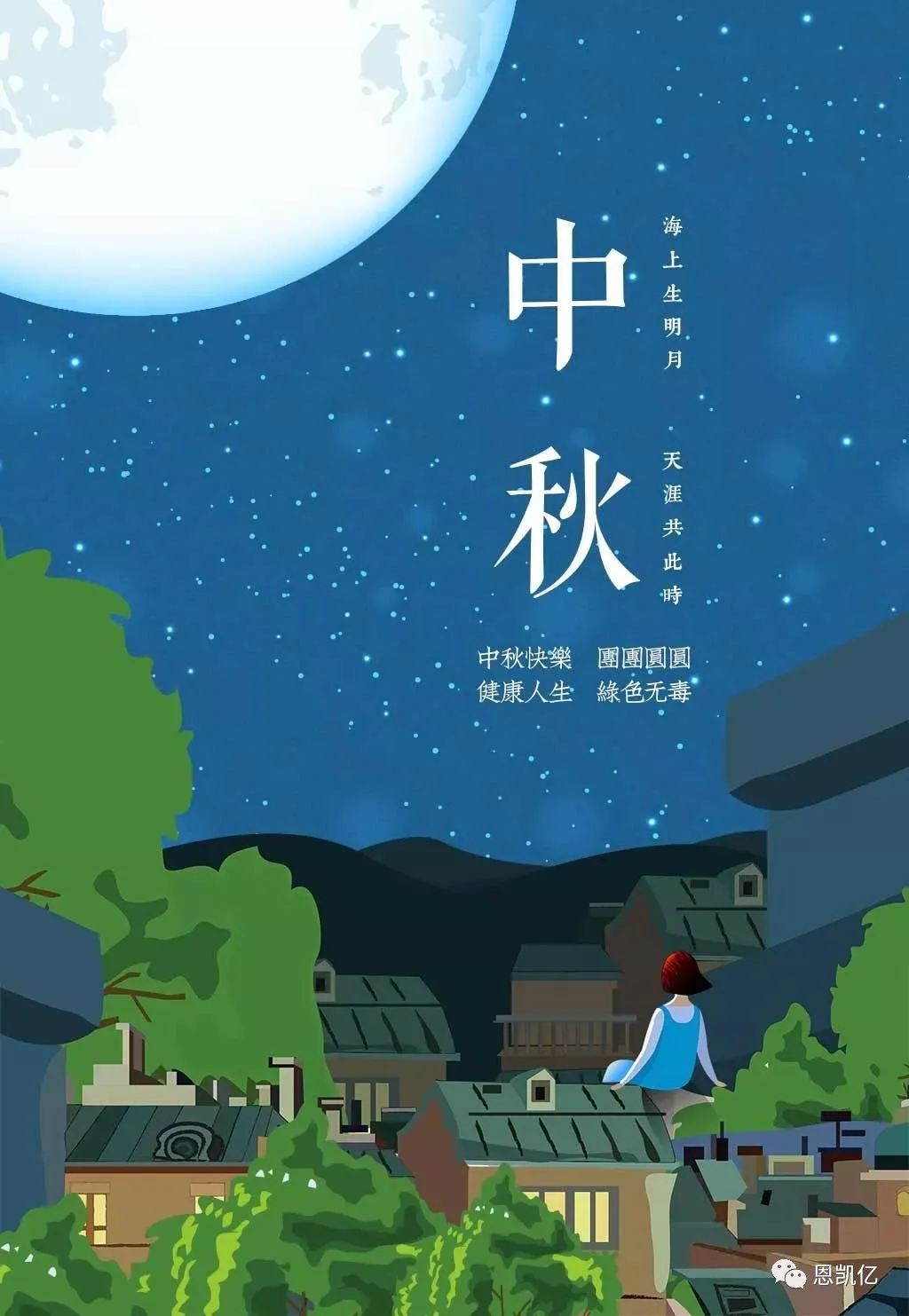 恩凯亿科技有限公司預祝大家中秋節快樂！